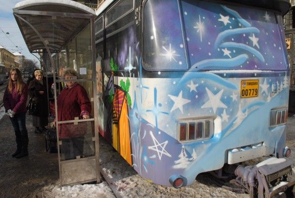 Tramvaiul lui Moș Crăciun se pune în mișcare la Timișoara