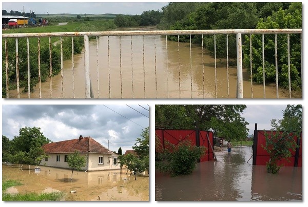 Arad | Inundaţiile au produs pagube de cel puţin 14 milioane de lei, bani solicitaţi Guvernului