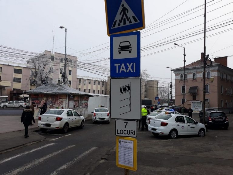 Taximetrist sancționat și de Poliția Locală și de cea Națională