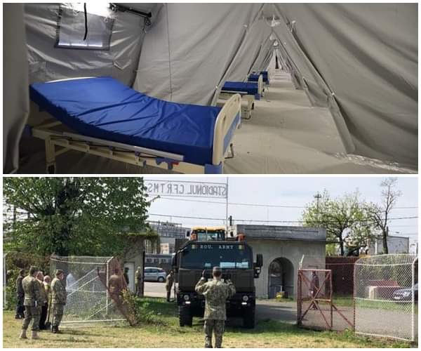 Spitalul militar de campanie din Timișoara, aproape gata să primească pacienții COVID-19