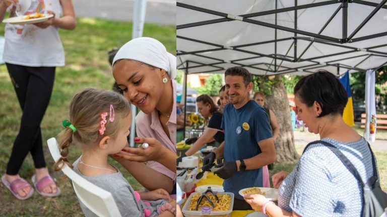 FOTO | Bucate tradiționale ucrainene, muzică din Irac și ateliere pentru copii la Picnicul Intercultural din Parcul Rebeca