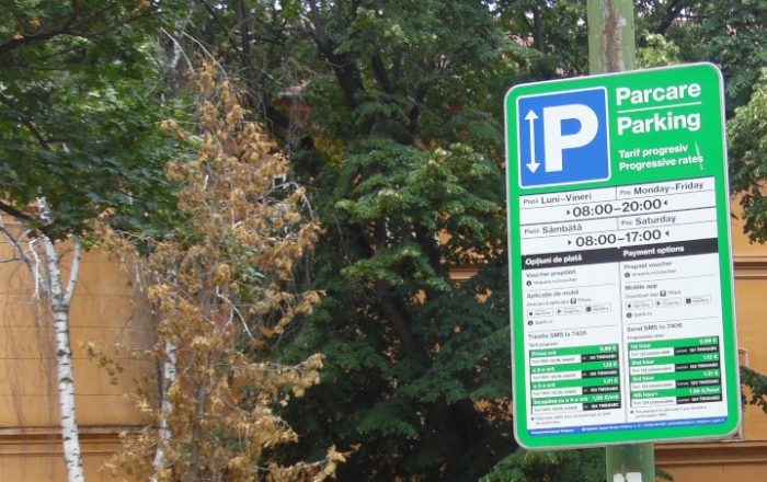Timișoara-Timpark vă reamintește modalitatea de plată în parcările cu tarif progresiv din zona Verde