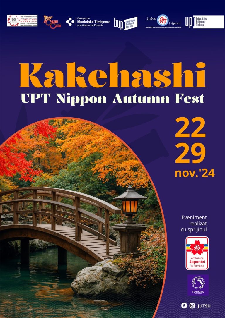 Punți de legătură cu Japonia pe care UPT vă invită să pășiți prin UPT Nippon Autumn Fest – Kakehashi