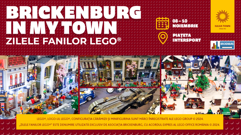 Brickenburg In My Town – Zilele Fanilor LEGO® revine cu o nouă surpriză în Iulius Town, iar Game ON! Festival aduce board games