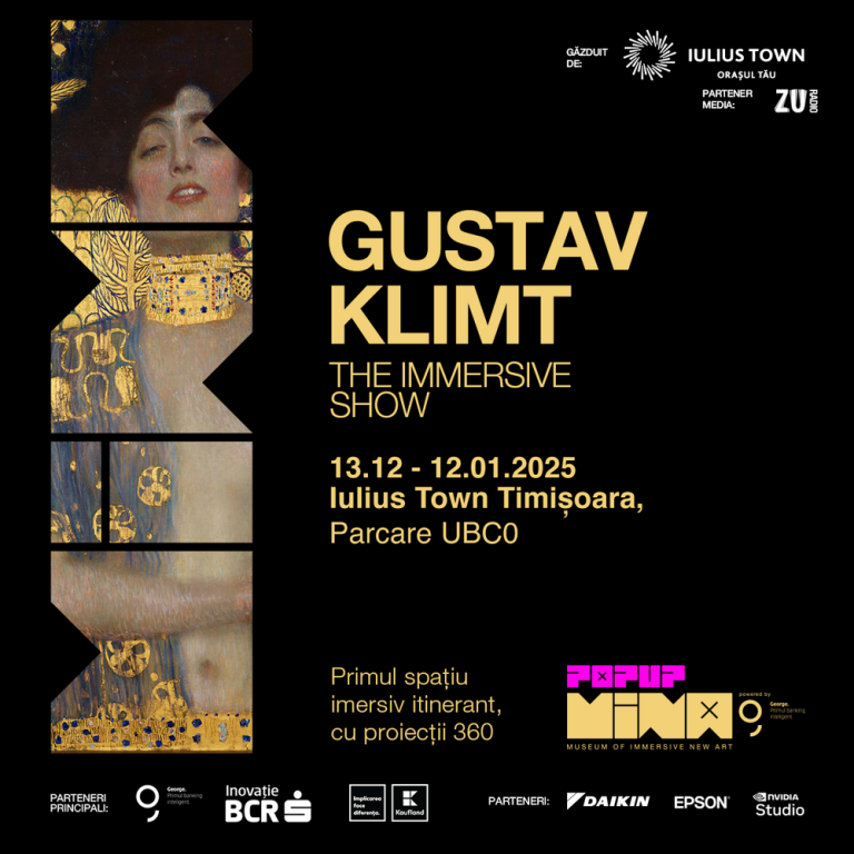 Experienţă inedită la Iulius Town: spectacolul imersiv pentru copii „Magia sărbătorilor de iarnă” și show-ul „Gustav Klimt” vor rula la MINA Pop-Up