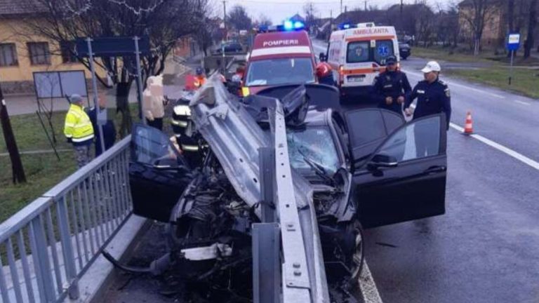 Accident cu trei victime în Timiș în dimineața primei zile de Crăciun