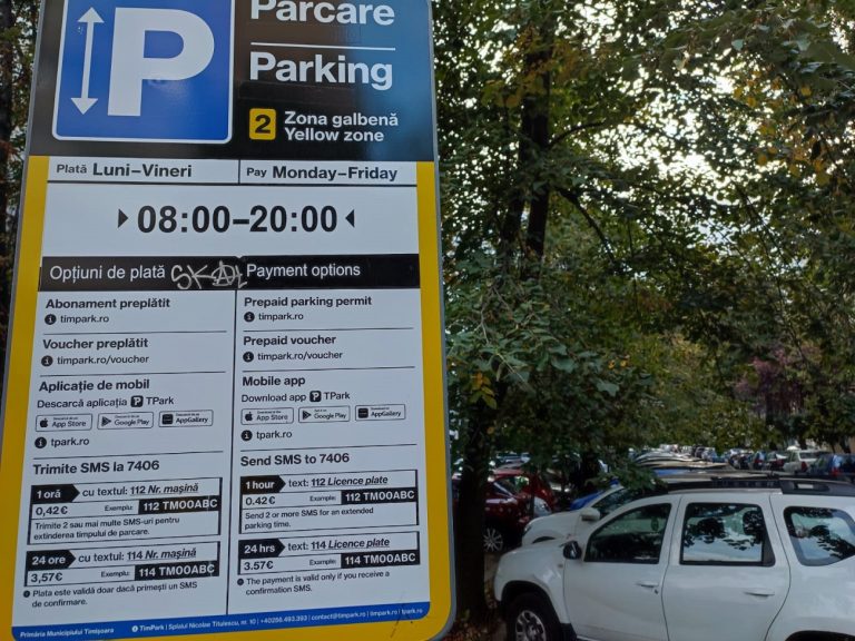 Timpark Timișoara repornește platforma informatică on-line de achiziție a abonamentelor de parcare